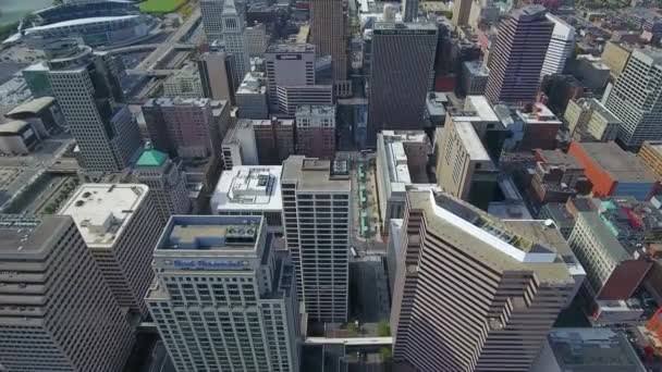 Cincinnati Downtown Flygfoto Fantastiskt Landskap Ohio — Stockvideo