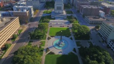 Indianapolis, Obelisk Meydanı, Indiana Savaş Anıtı Müzesi, Hava Manzarası