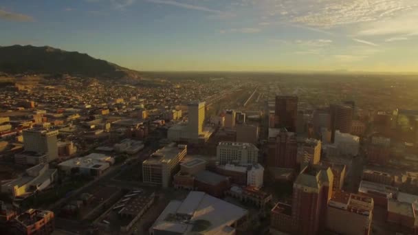 Paso Şehir Merkezi Hava Manzarası Nanılmaz Manzara Teksas — Stok video