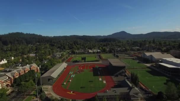 Eugene Widok Lotu Ptaka Hayward Field University Oregon — Wideo stockowe