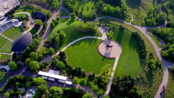 Canton Grand Rapids Charter Meijer Gardens Vue Aérienne Michigan — Video