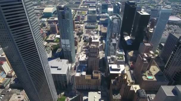 Houston Texas Uitzicht Lucht Amazing Landscape Downtown — Stockvideo