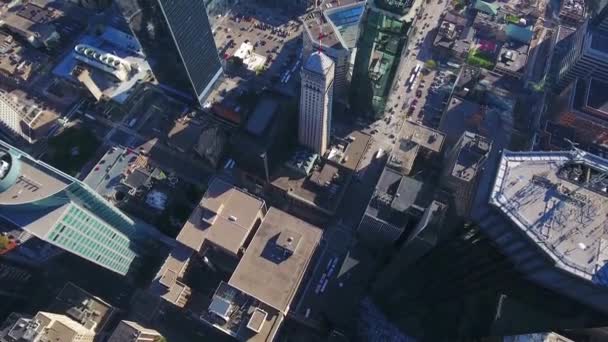 Minneapolis Centro Città Vista Aerea Minnesota Paesaggio Fantastico — Video Stock