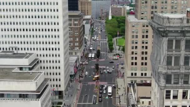 Newark Aerial View New Jersey Amazing Landscape Downtown — Stok video