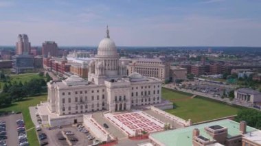 Providence, Aerial View, Downtown, Rhode Island Eyalet Binası