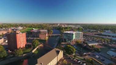 Sioux Falls, Aerial View, Downtown, South Dakota, Big Sioux River