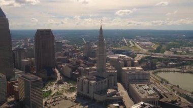 Cleveland, Hava Manzarası, Şehir Merkezi, İnanılmaz Manzara, Ohio