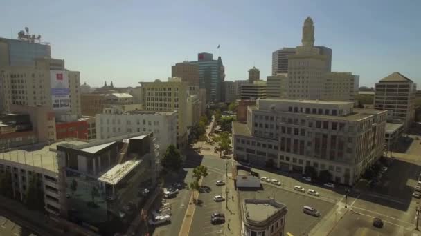 Oakland Aerial View California Downtown Amazing Landscape — стокове відео