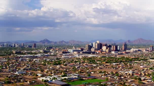 Phoenix Aerial View Arizona Amazing Landscape Downtown — Stock video