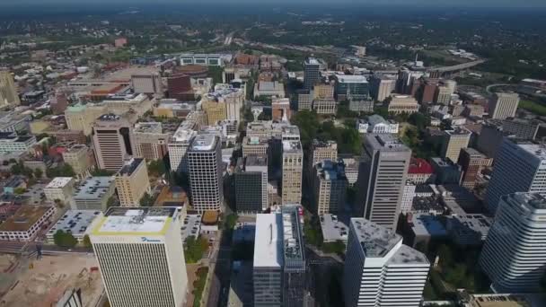 Richmond Virginia Aerial View Csodálatos Táj Belváros — Stock videók