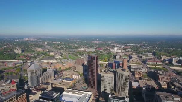 Paul Luftaufnahme Minnesota Innenstadt Erstaunliche Landschaft — Stockvideo