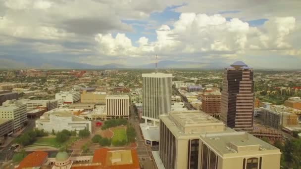Tucson Vista Aérea Arizona Paisagem Incrível Centro Cidade — Vídeo de Stock