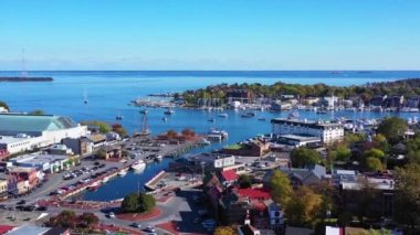 Annapolis, Drone View, Maryland, Annapolis City Rıhtımı, Şehir Merkezi