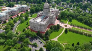 Frankfort, Kentucky Eyalet Meclisi, Şehir merkezi, Drone View, Muhteşem Manzara