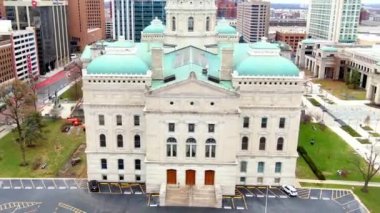 Indianapolis, Indiana Eyalet Meclisi, Şehir merkezi, Indiana Eyalet Binası, Hava Manzarası