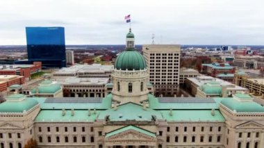 Indianapolis, Indiana Eyalet Başkenti, Hava Manzarası, Indiana Eyalet Binası, Şehir Merkezi