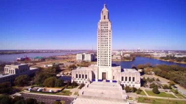 Baton Rouge, Louisiana Eyalet Meclisi, Capitol Gardens, Hava Manzarası, Şehir Merkezi