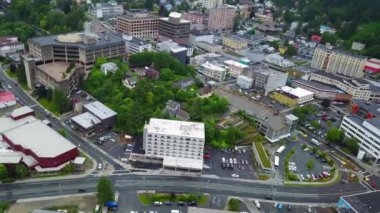 Juneau, Drone View, Alaska, Downtown, İnanılmaz Manzara