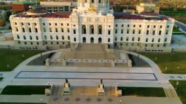 Saint Paul, Minnesota Eyalet Meclisi, Drone View, Şehir Merkezi, Muhteşem Manzara