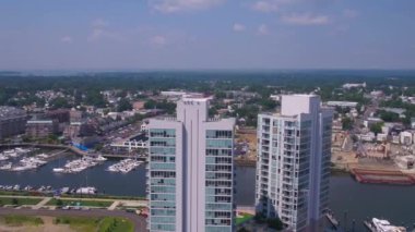 Stamford, Drone View, South End, Amazing Landscape, Connecticut, Long Island Sound