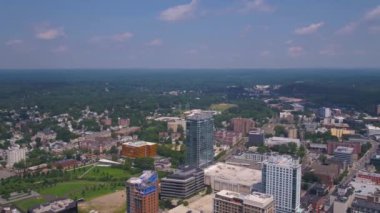Stamford, Drone View, Connecticut, Downtown, Amazing Landscape, Long Island Sound