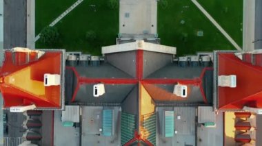 Albany, New York Eyalet Meclisi - Top View, Aerial View, Capitol Park