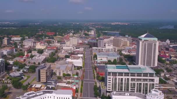 Montgomery Widok Drona Niesamowity Krajobraz Śródmieście Alabama — Wideo stockowe