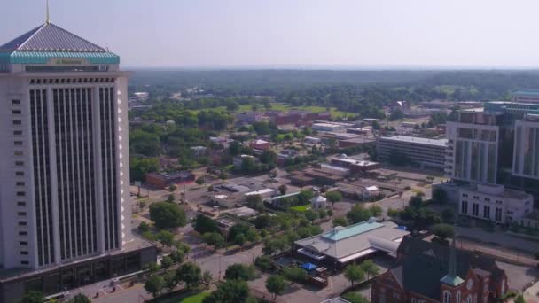 Montgomery Aerial View Amazing Landscape Alabama Downtown — Stock Video