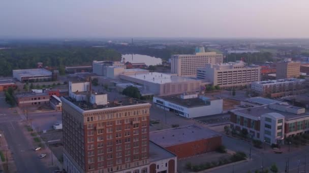 Montgomery Vista Aerea Centro Città Alabama Paesaggio Fantastico — Video Stock