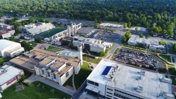 Springfield Missouri State University Drone View Robert Pleisterstadion — Stockvideo