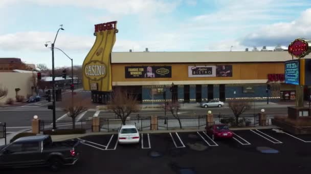Carson City Vistas Los Drones Paisaje Increíble Nevada Centro Ciudad — Vídeo de stock