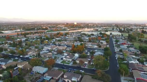 Anaheim Luftaufnahme Innenstadt Kalifornien Erstaunliche Landschaft — Stockvideo