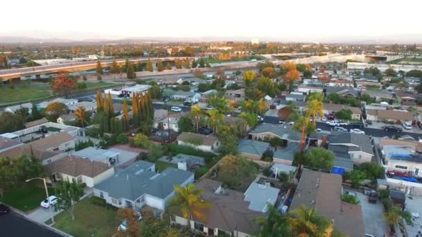 Anaheim Luftaufnahme Kalifornien Innenstadt Erstaunliche Landschaft — Stockvideo
