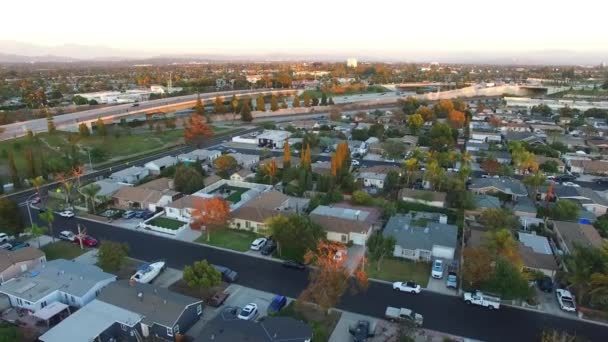 Anaheim Luftaufnahme Kalifornien Erstaunliche Landschaft Innenstadt — Stockvideo