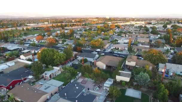 Anaheim Innenstadt Luftaufnahme Erstaunliche Landschaft Kalifornien — Stockvideo