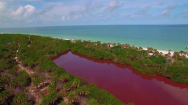 Caladesi Adası Eyalet Parkı, Hava Manzarası, Dunedin, Florida, Meksika Körfezi