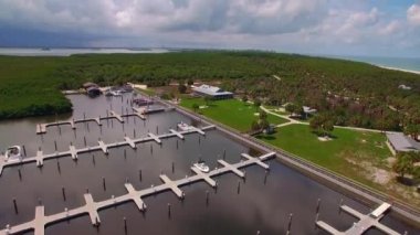 Caladesi Adası Eyalet Parkı, Hava Manzarası, Dunedin, Meksika Körfezi, Florida