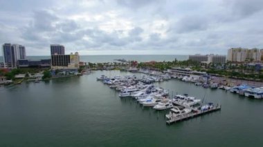 Clearwater, Drone View, Florida, Clearwater Liman Marina, Meksika Körfezi
