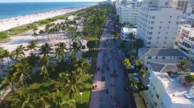 Daytona Plajı, Hava Manzarası, Atlantik Bulvarı, Florida, İnanılmaz Manzara