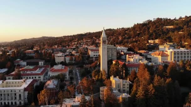 Berkeley University California Aerial View Amazing Landscape — стокове відео