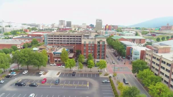 Chattanooga Vistas Drone Tennessee Centro Ciudad Paisaje Asombroso — Vídeos de Stock