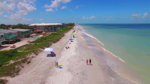 Belleair Shore Aerial View Florida Belleair Beach Mexický Záliv — Stock video