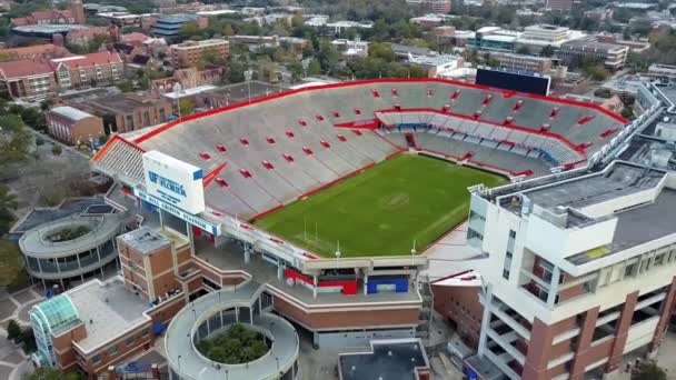 Gainesville Ben Hill Griffin Stadium Uniwersytet Florydy Drone View — Wideo stockowe