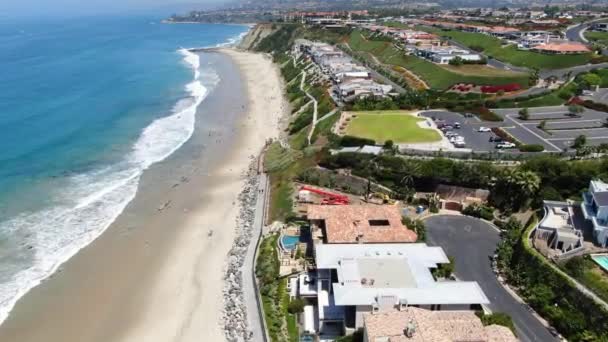 Dana Point Aerial View California Amazing Landscape Dana Strands Beach — Stock Video