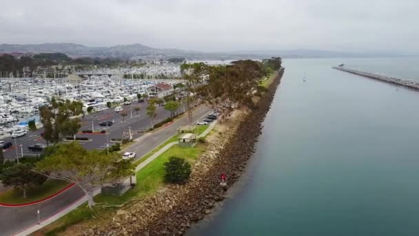 Dana Point Californie Paysage Incroyable Port Dana Point Vue Aérienne — Video