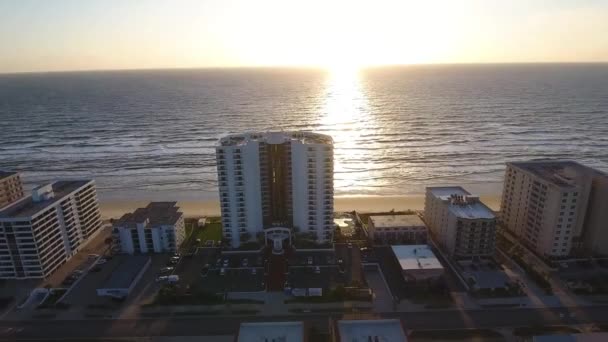 Daytona Beach Aerial View Округ Сибриз Флорида — стоковое видео