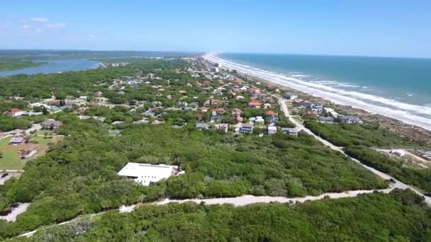 Ponce Körfezi Hava Manzarası Las Olas Halifax Nehri Florida — Stok video