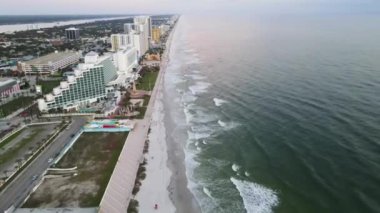 Daytona Sahili, Florida 'nın Atlantik Kıyısı, İnanılmaz Manzara, Hava Uçuşu