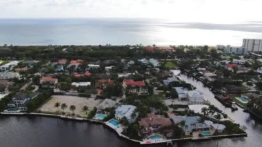 Delray Plajı, Hava Uçuşu, İnanılmaz Manzara, Florida 'nın Atlantik Kıyısı