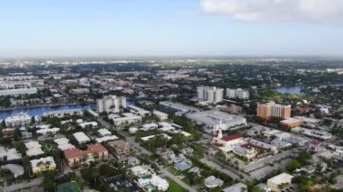Delray Plajı, İnanılmaz Manzara, Florida 'nın Atlantik Kıyısı, Hava Uçuşu